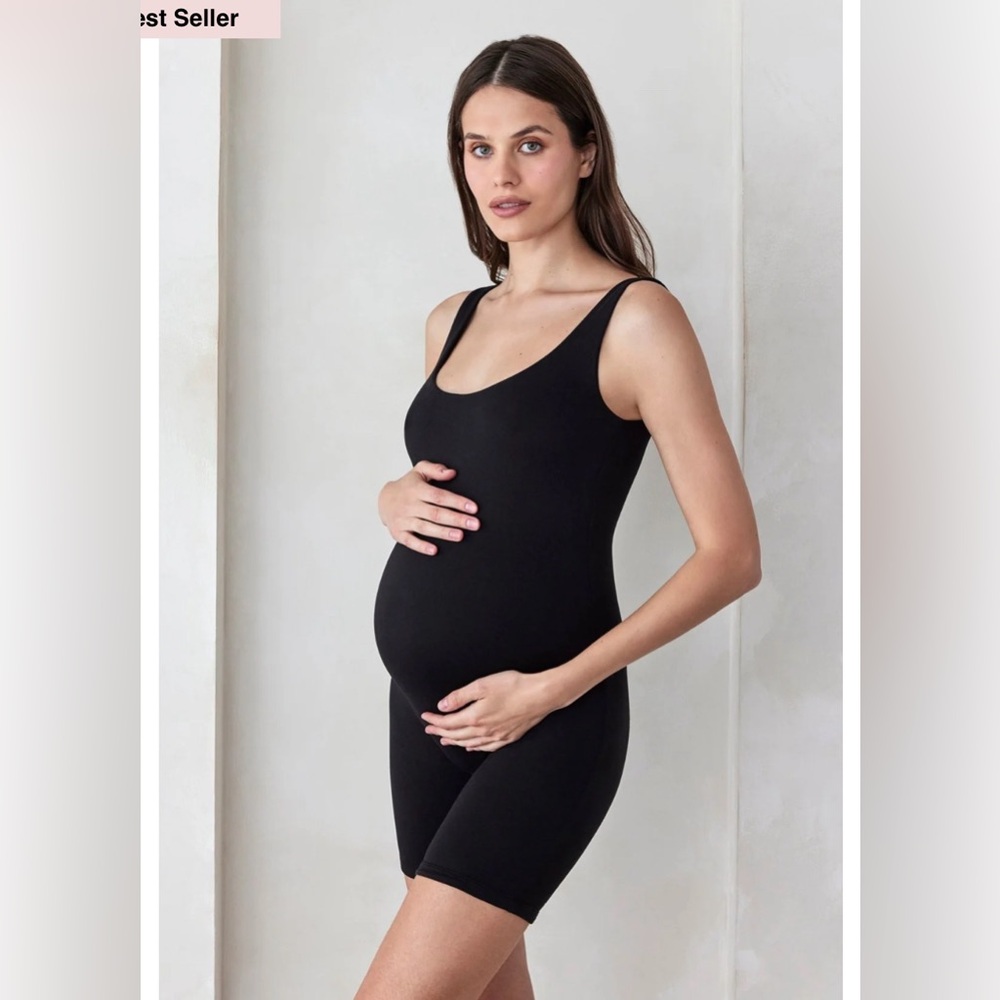 BUMPSUIT | The Cindy Maternity Romper | Black